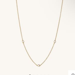 Mejuri gold vermeil satellite necklace